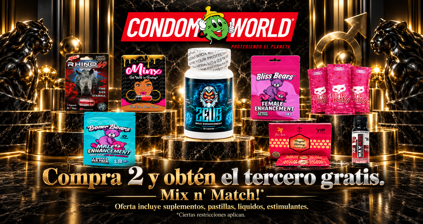 Condom World - 19 Localidades